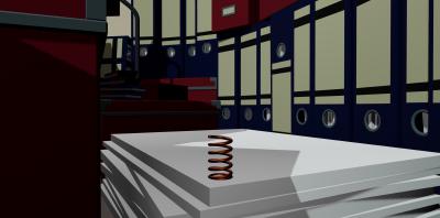 the srping in its natural habitat (3D)