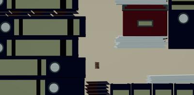 the srping platforming through a maze of office supply (2D)