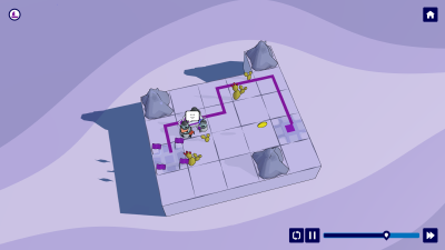 Optional level featuring sources, a village and a coin.